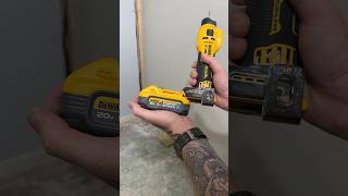 Running the Dewalt POWERSTACK 5AH battery from start to finish doing the drywall shorts ad dewalt [upl. by Giefer]