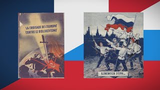 Les Partisans Blancs  French anticommunist song about White Army  перевод [upl. by Atilem]