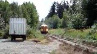 VIA Rail RDC at Courtenay British Columbia [upl. by Anecuza]