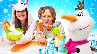 Spielzeug Video für Kinder mit Nicole und Einhorn  Magisches Schloss Schneeshake für Olaf [upl. by Rraval]