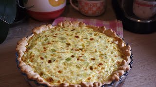 Delicious Leek Pie From Scratch│Easy Recipe│Baking Cornerrr [upl. by Durnan107]