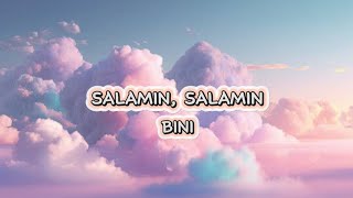 BINI SALAMIN SALAMIN Cover lyrics Video [upl. by Evelc]