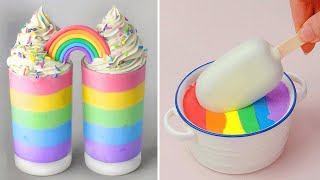 1000 Oddly Satisfying Rainbow Cake Decorating Compilation  So Yummy Chocolate Cake Hacks Tutorials [upl. by Anirrak]