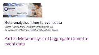 Metaanalysis of aggregate timetoevent data [upl. by Aiekram]