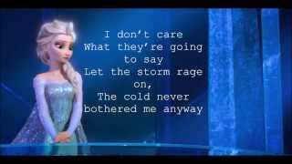 Let it Go Frozen Lyrics [upl. by Aicilegna]