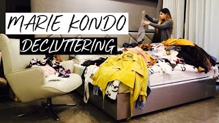 TIDYING UP LIKE MARIE KONDO  Konmari Decluttering  Before amp After [upl. by Daryn883]