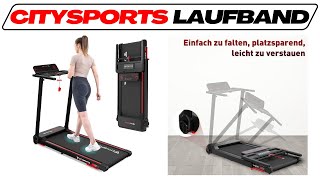 CITYSPORTS Laufband im TestVergleich 2024 🥇 HeimtrainerTestsieger gut und günstig [upl. by Euqinotna]