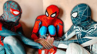 TEAM SPIDERMAN vs VENOM  Rescue HERO from BAD GUY TEAM  Live Action [upl. by Dugas]