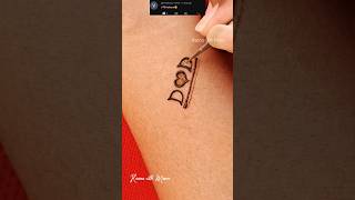 Subscribe For Next😍 Comment First Letter of Your Name mehndi shorts ytshorts trending henna [upl. by Di]