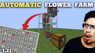 The Easiest Flower Farm in Minecraft 121 Tutorial [upl. by Misak]