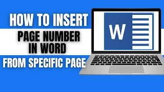 How to Insert Page Number in Word From Specific Page  2024 Guide [upl. by Mccullough]