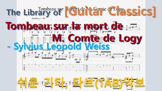 Guitar Classics 038Tombeau sur la mort de M Comte de Logy  Sylvius Leopold Weiss [upl. by Yleme]