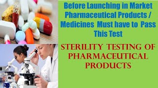 Quality Control Microbiologist Must Know Sterility Testing of Pharmaceutical Products [upl. by Charlotte]