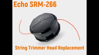 Echo SRM266 String Trimmer Head Replacement echo srm266 [upl. by Airdnekal495]