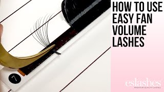 How To Use Easy Fan Volume Eyelash Extensions [upl. by Temme]