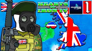 RISE OF THE UNITED KINGDOM Hearts of Iron 4 Millennium Dawn Modern Day Mod United Kingdom 1 [upl. by Ahsiki]