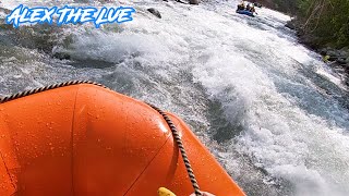 Falling Off a Raft in Costa Rica White Water Rafting POV [upl. by Ainwat867]