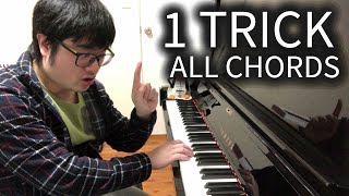 1 Trick to Learn All Major and Minor Chords on Piano [upl. by Pantia]