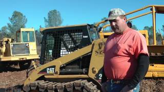 McLaren Diamond OvertheTire Tracks on a Cat 266 Skid Steer Loader at Greg Shandel Construction CA [upl. by Jaret]