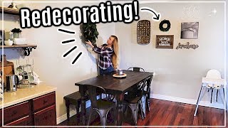 REDECORATING MY HOUSE AND REARRANGING FURNITURE  FARMHOUSE STYLE DECOR [upl. by Amaral]