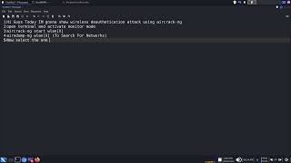 Performing Deauthentication Attack Using Aircrackng [upl. by Anawyt]