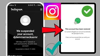 We Suspended Your Account Instagram 180 days Problem  Instagram Account Suspended [upl. by Harac]