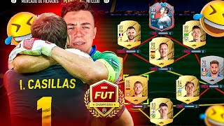 Usando PLANTILLA FULL PORTEROS en FUT CHAMPIONS hasta que gane 1 partido FIFA22 [upl. by Lepp]