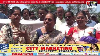 Over 1000 Hindus Gathered near Dy Collector Office to Oppose Juluse in Canacona [upl. by Allissa4]