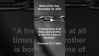 Ambassador in Chains  Verse of the Day  November 19 2024 verseoftheday proverbs [upl. by Bradshaw]