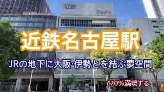 【近鉄名古屋線】近鉄名古屋駅 120％満喫する JRの地下に大阪・伊勢とを結ぶ夢空間 [upl. by Jarlath756]