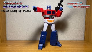 Magic Square  MS02 Light of Peace Masterpiece G1 Optimus Prime  Video Review [upl. by Ettigdirb]