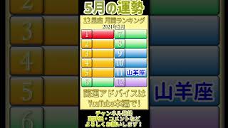 2024年5月の12星座運勢ランキング 今月の運勢は？詳細は下のリンクをチェック！shorts 占い 星座占い [upl. by Analram]