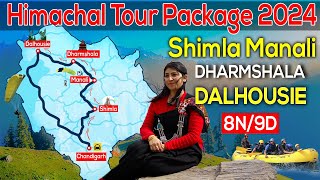 Himachal Tour Package 10 days2024  Shimla Manali Dharmshala Dalhousie Tour Plan  Budget Trip [upl. by Fretwell282]