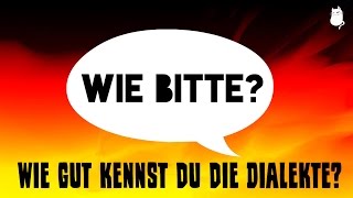 Dialekte in Deutschland Kannst du sie erraten [upl. by Wilterdink235]