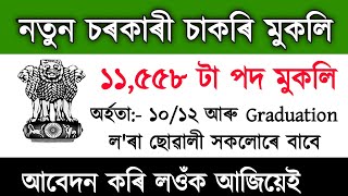 Job in Assam Assam govt Job 2024 Assam Update Assam New job 2024Assam job [upl. by Samtsirhc526]