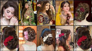 Pakistani wedding hairstyle bridal hairstyle party hairstyleNew simple and cute hairstyle 2024 [upl. by Hovey]