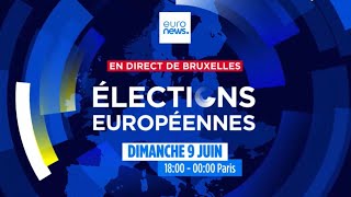 Direct  suivez les résultats des Elections Européennes 2024 depuis Bruxelles  euronews 🇫🇷 [upl. by Remington569]