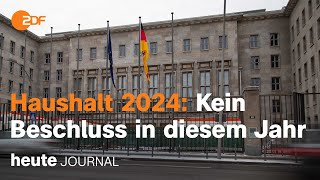 heute journal vom 07122023 Haushalt 2024 telefonische Krankschreibung EUChinaGipfel english [upl. by Adriena]