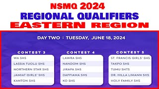 EASTERN REGIONAL NSMQ 2024 QUALIFIERS FIXTURES IN GHANA [upl. by Carhart]