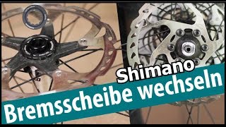 Shimano Bremsscheiben wechseln  mit und ohne Centerlock [upl. by Meehar981]