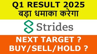 strides pharma share latest news  strides pharma share result  strides pharma share analysis [upl. by Ecyar]