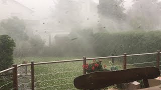 Unwetter in Hainburg und Seligenstadt 18082019 Hessen Tornado [upl. by Hctud137]