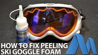 How to Fix  Repair Peeling Foam from Ski Goggles [upl. by Mellicent]