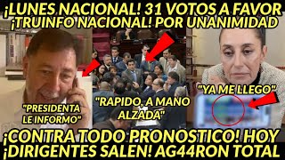 LUNES NACIONAL 31 VOTOS A FAVOR SALEN DIRIGENTES DE INMEDIATO POR UNANIMIDAD EL PAIS FESTEJAA [upl. by Retsehc]