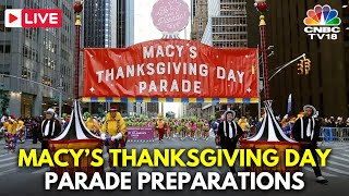 LIVE Macys Thanksgiving Day Parade Balloons  Preparations Begin in New York  Macys Parade N18G [upl. by Sill547]