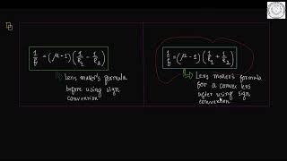 Lens Makers Formula with Sign Convention ‖ Convex lens amp Concave Lens [upl. by Jamima]