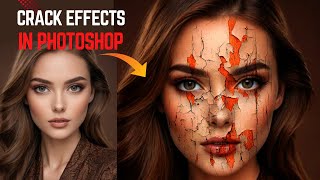 How to Create Crack Face Effects  photoshop effects [upl. by Viquelia]