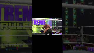 Roman Reigns spear vs Pedigree shorts wwe wwewrestlinggame romanreigns wwe2k22 [upl. by Ecnal423]