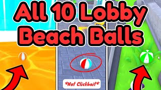 All 10 LOBBY Beach Ball LOCATIONS Toilet Tower Defense [upl. by Pamela]