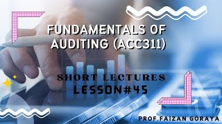 ACC311 Lesson 45 Modified Auditor’s Report  Fundamentals of Auditing  Short Lecture [upl. by Asert65]